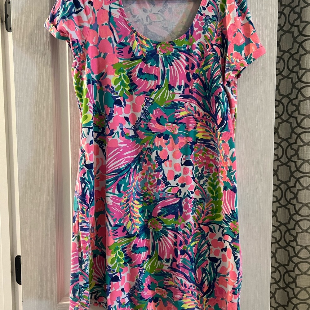 Lilly Pulitzer Short Sleeve Dress Gumbo Limbo